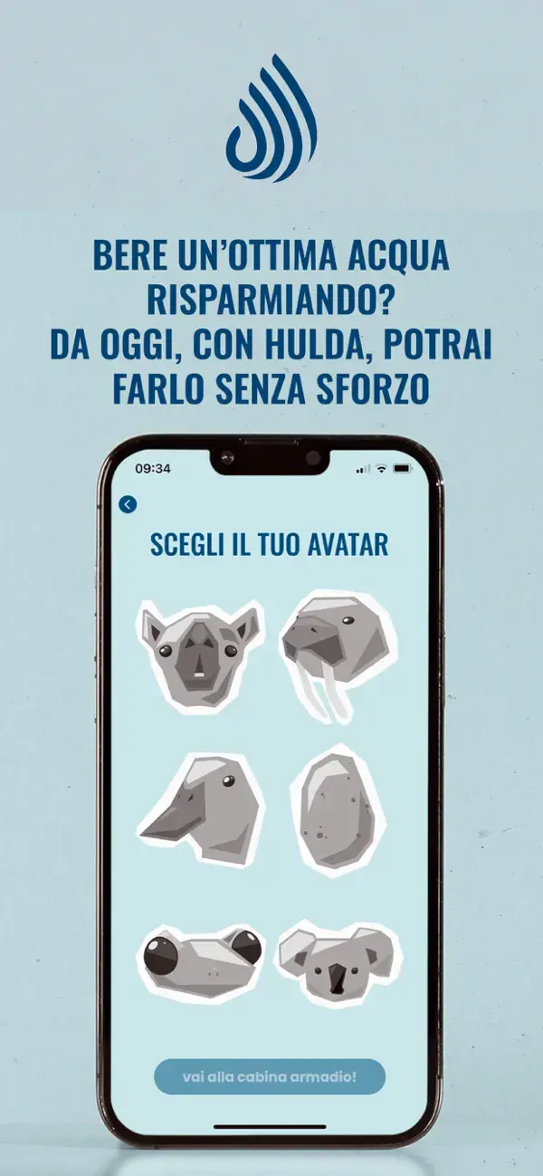 Hulda screen: Choose your avatar