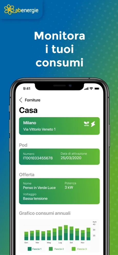 My ABenergie Track your consumptions App Screenshot